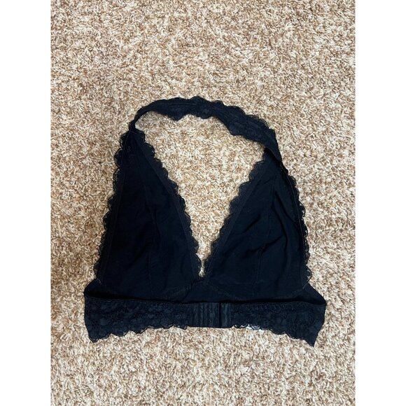 Intimately Free Free People Galloon Black Lace Bralette Size Small - Picture 4 of 7